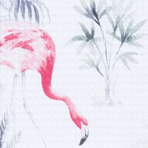 C & F Home C&f Home 27" X 18" Flamingo Kitchen And Bathroom Graphic Print Hand Towel In Pink