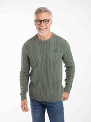Weird Fish Griffen Cable Knit Jumper