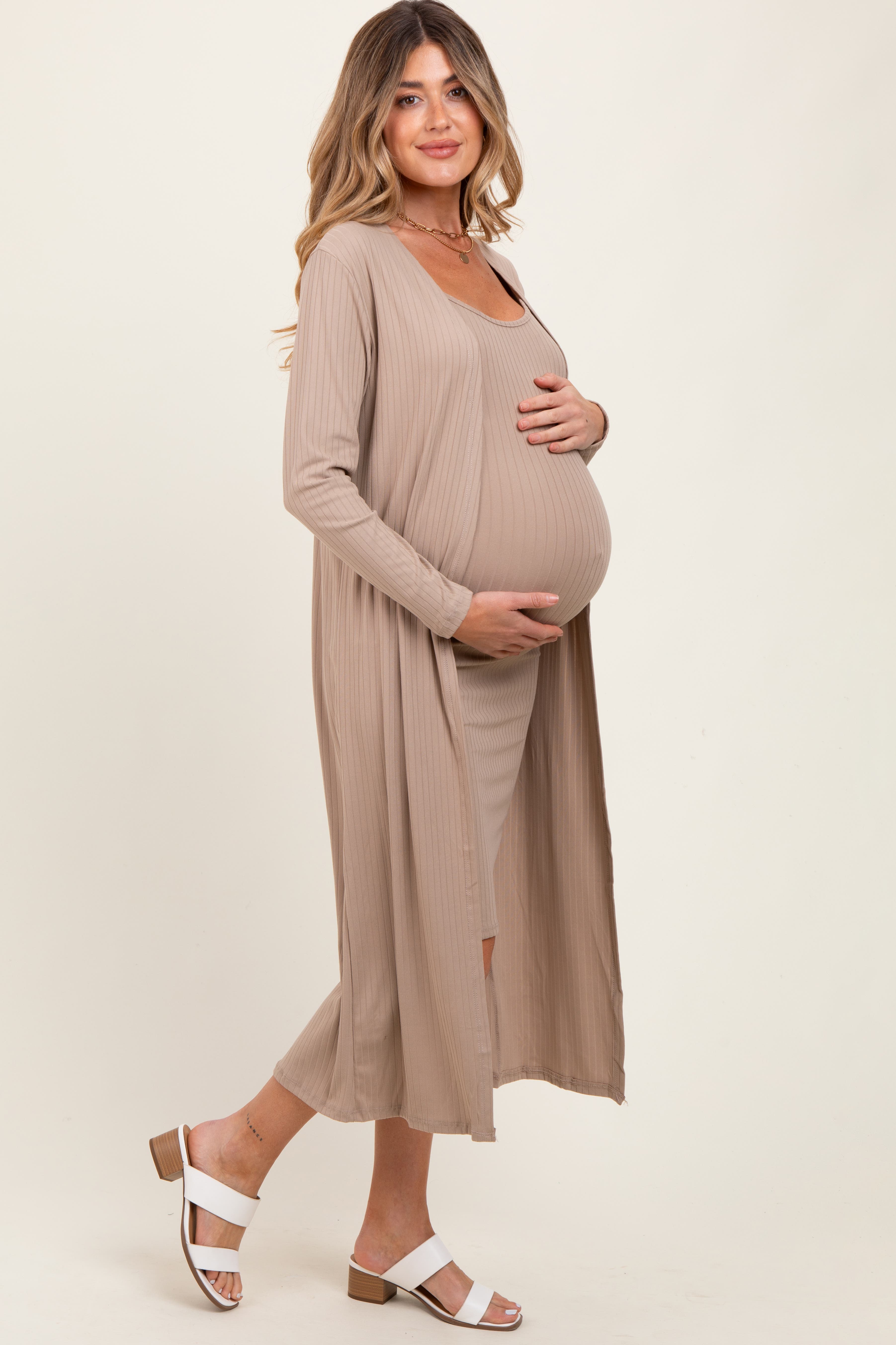 Ribbed Cardigan 2 Piece Set - image 2