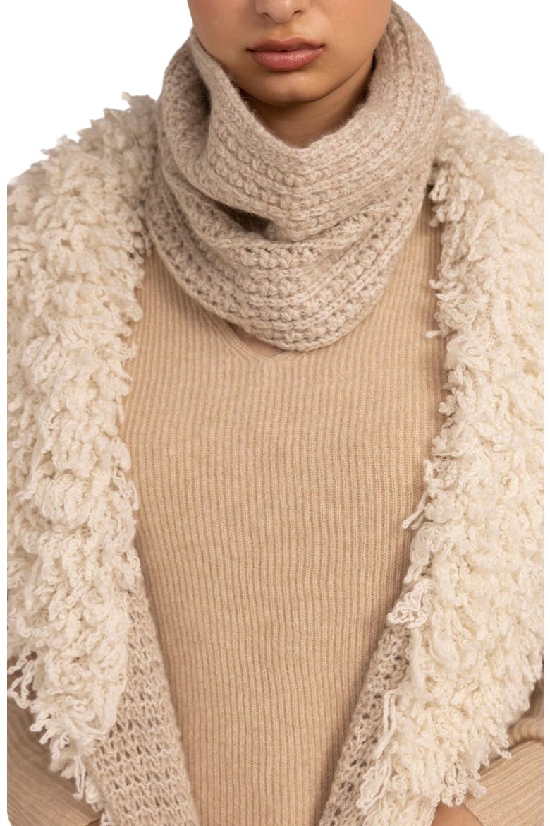 Loop-Stitched Cashmere Vest, Alternate, color, warm grey