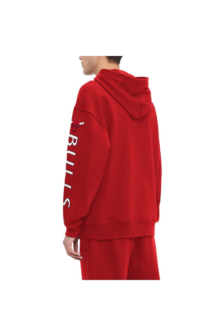 Men's Tommy Jeans Red Chicago Bulls Kenny Pullover Hoodie, Alternate, color, Red