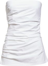 Proenza Schouler Lena Strapless Tie Back Top