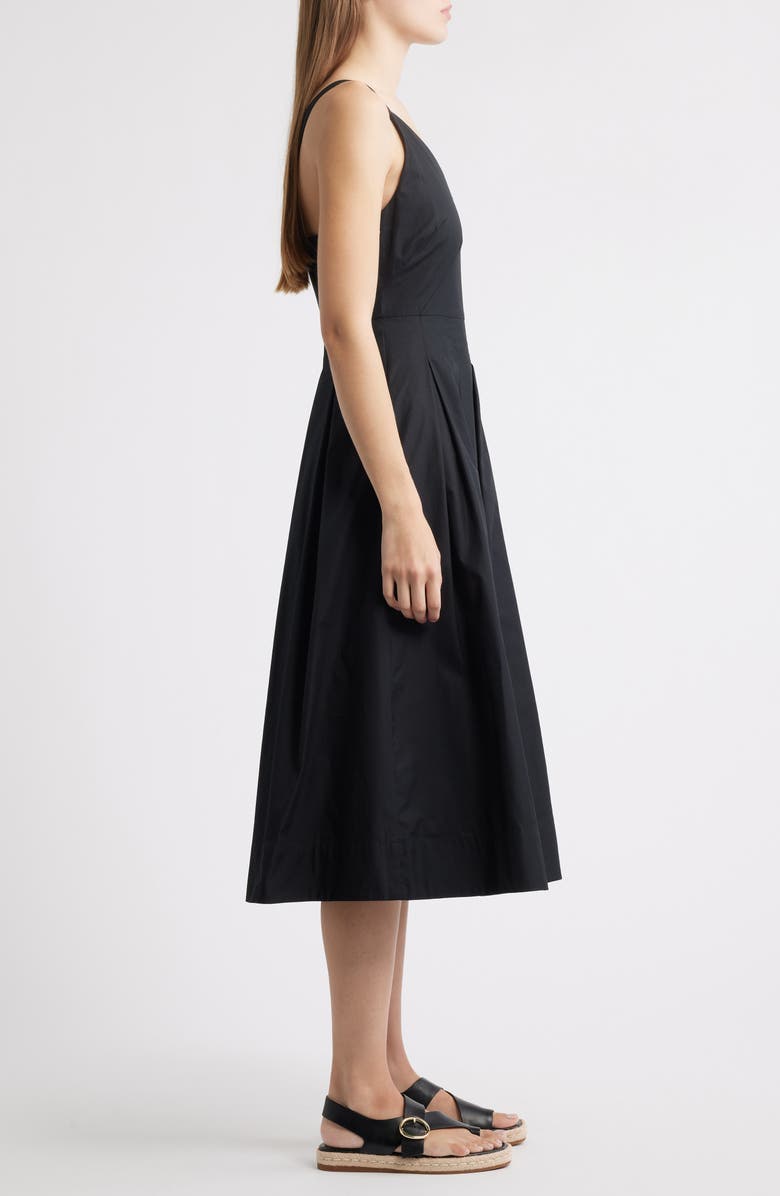 Alex Mill Abby Cotton Poplin Dress, Alternate, color, Rich Black