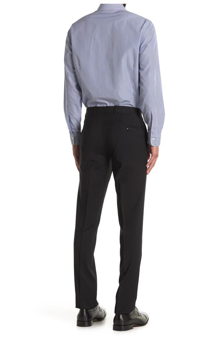 Ted Baker London Jarrett Flat Front Trouser, Alternate, color, Black