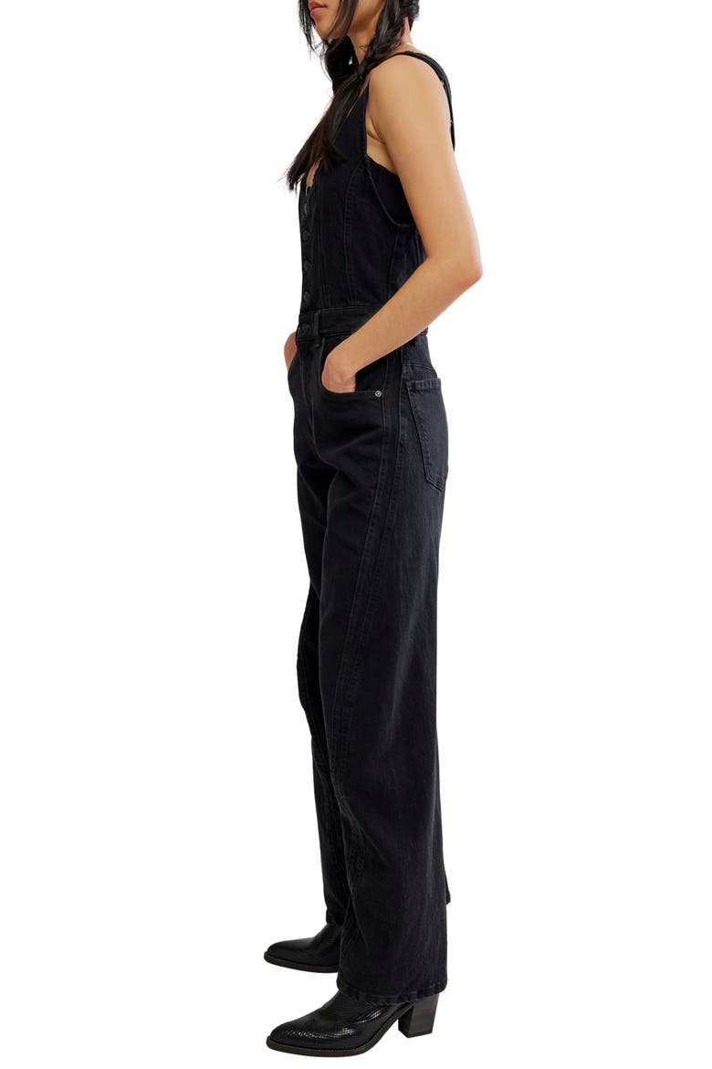 We The Free Corsica Jumpsuit, Alternate, color, RAVEN