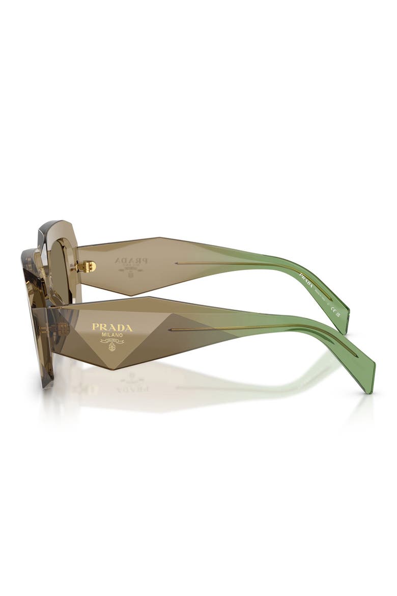 55mm Square Sunglasses, Alternate, color, TERRA / LIGHT BROWN