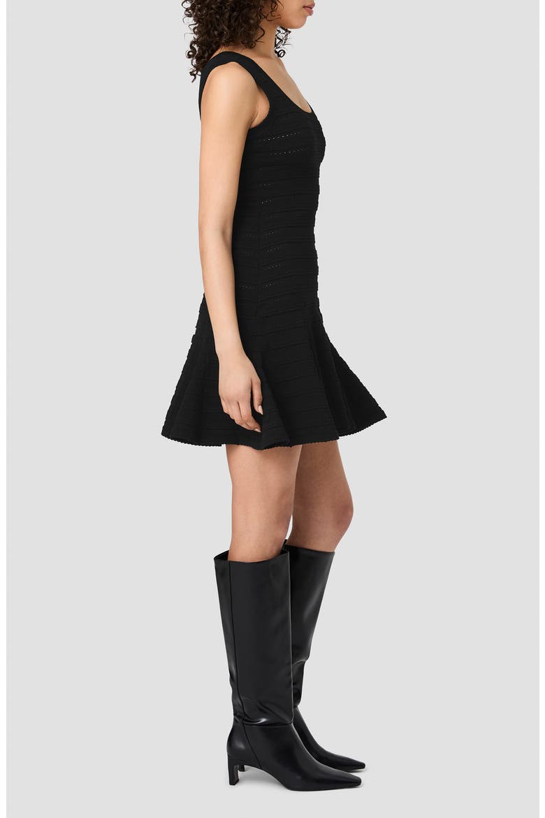 Cecilia Sleeveless Knit Minidress, Alternate, color, BLACK