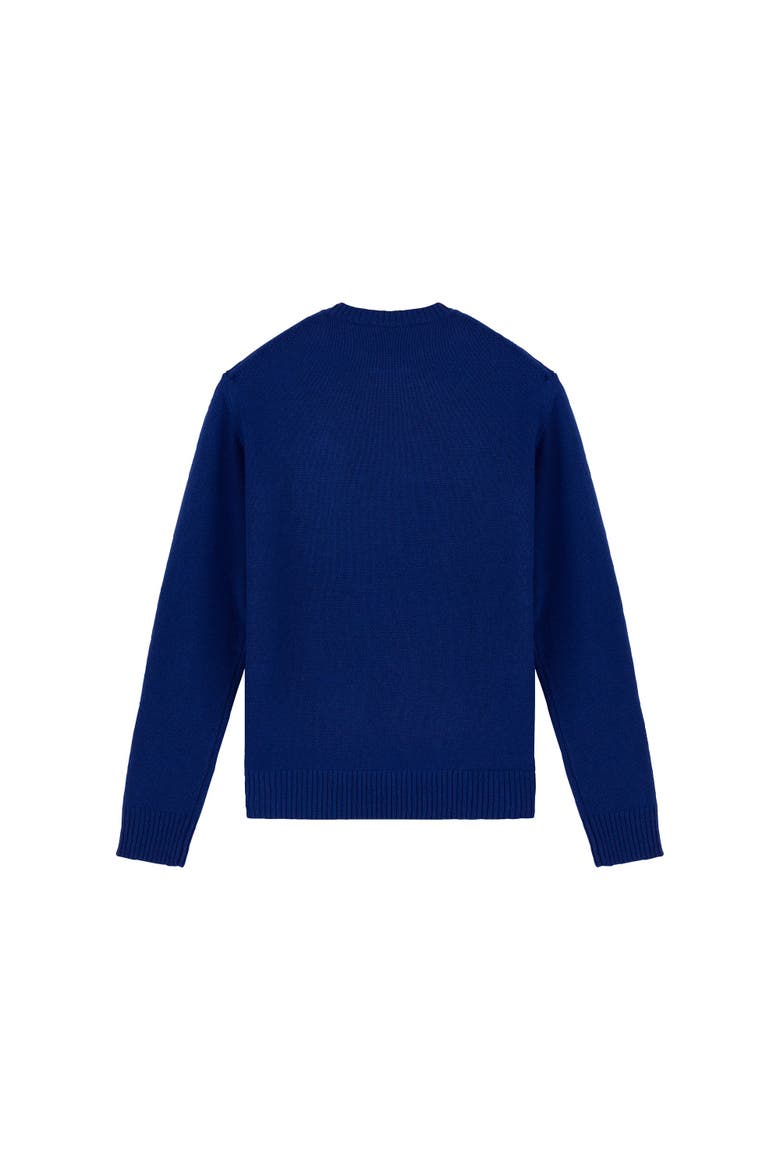 Men's Wool Cashmere Turtle Sweater, Alternate, color, PURPLE BLUE