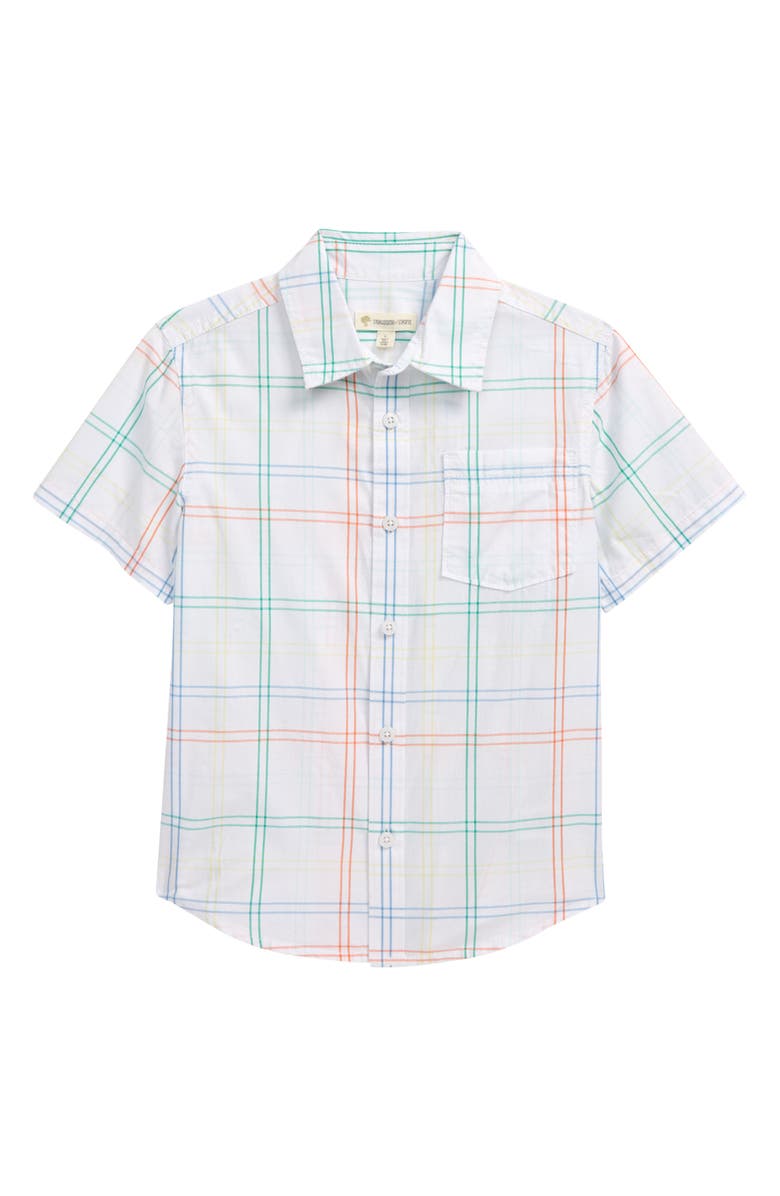 Tucker + Tate Kids' Print Button-Up Shirt, Main, color, 