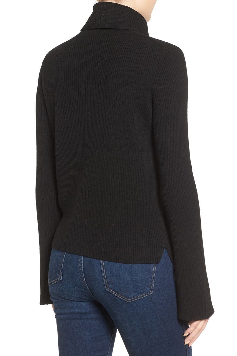 Turtleneck Sweater, Alternate, color, TRUE BLACK