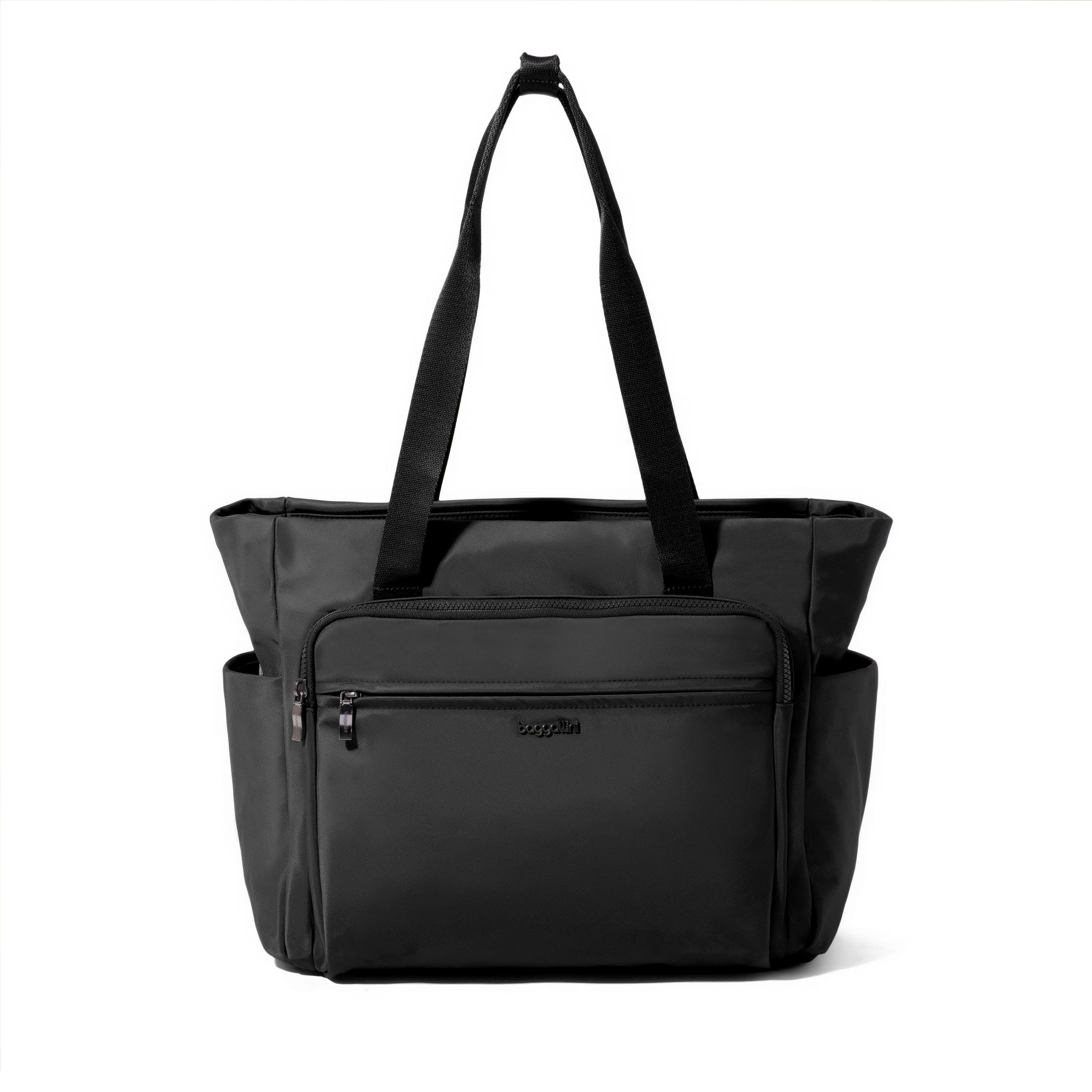 BAGGALLINI Nolita Laptop Tote Bag, Main, color, Black Twill