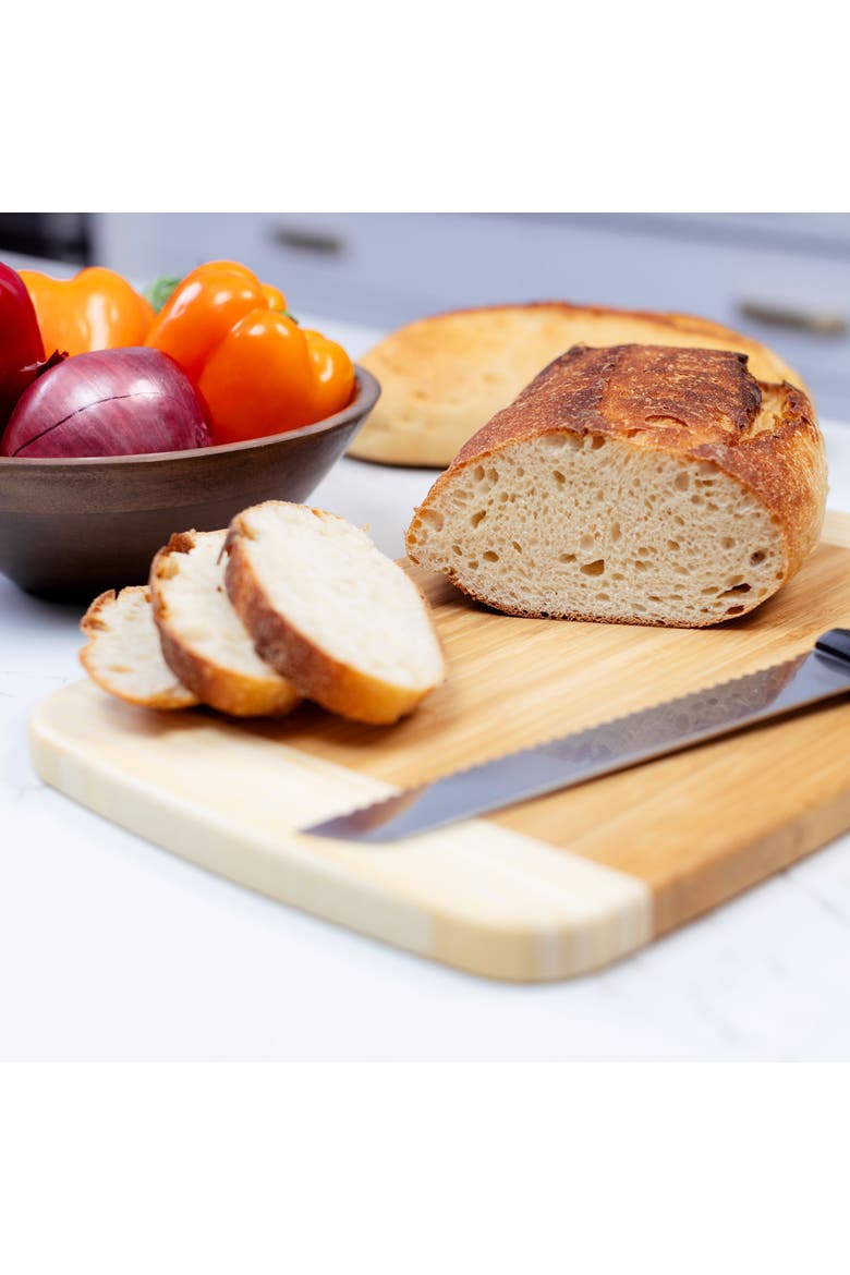 Extra Large Burnished Cutting Board, 12x18-Inch, Alternate, color, Bamboo