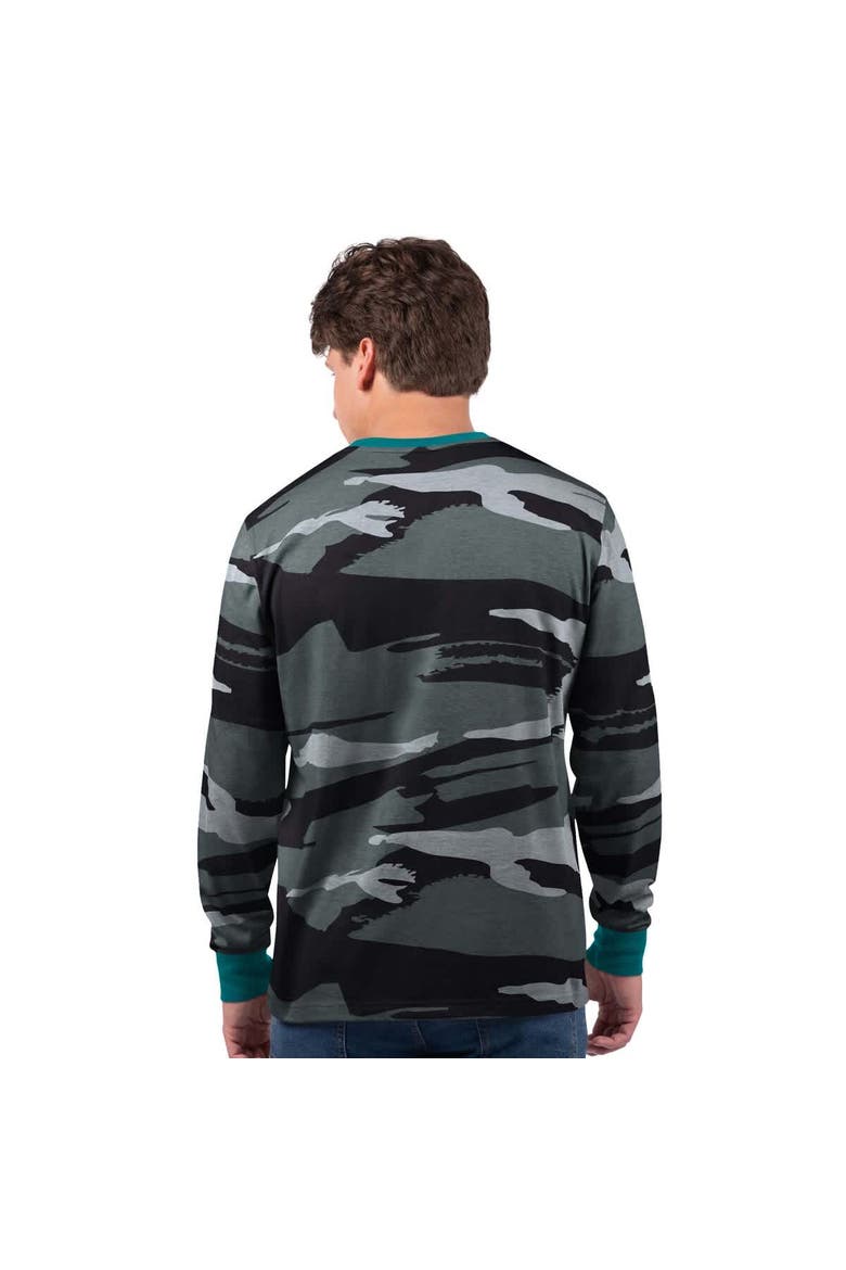 Men's Starter Gray/Charcoal Miami Dolphins Thursday Night Gridiron Vintage Logo Long Sleeve T-Shirt, Alternate, color, Gray