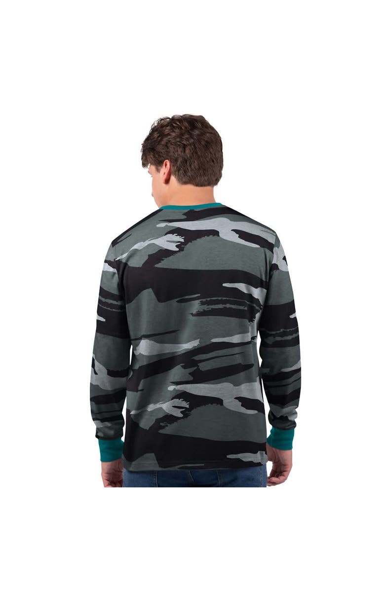 STARTER Men's Starter Gray/Charcoal Miami Dolphins Thursday Night Gridiron Vintage Logo Long Sleeve T-Shirt, Alternate, color, Gray