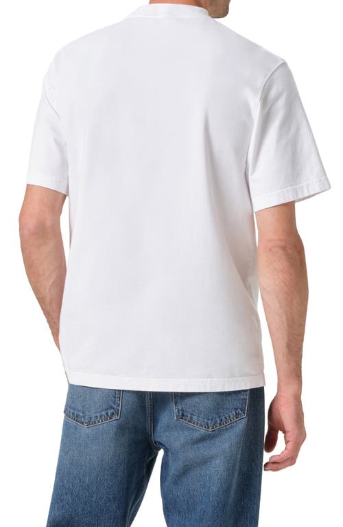 Agolde Asha Mock Neck Tee White In White