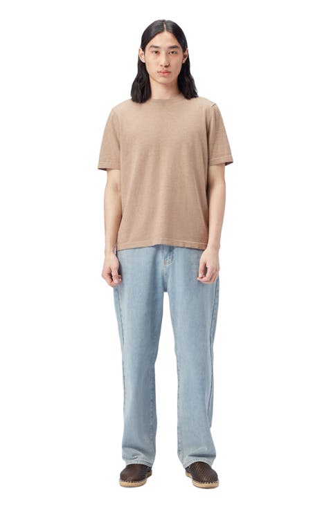 Men's Cotton Silk Cashmere Blend T-shirt