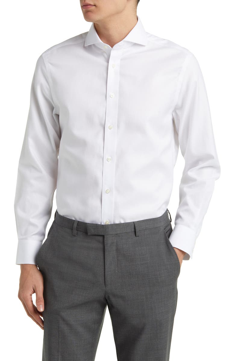 Charles Tyrwhitt Slim Fit Non-Iron Cotton Twill Dress Shirt, Main, color, 