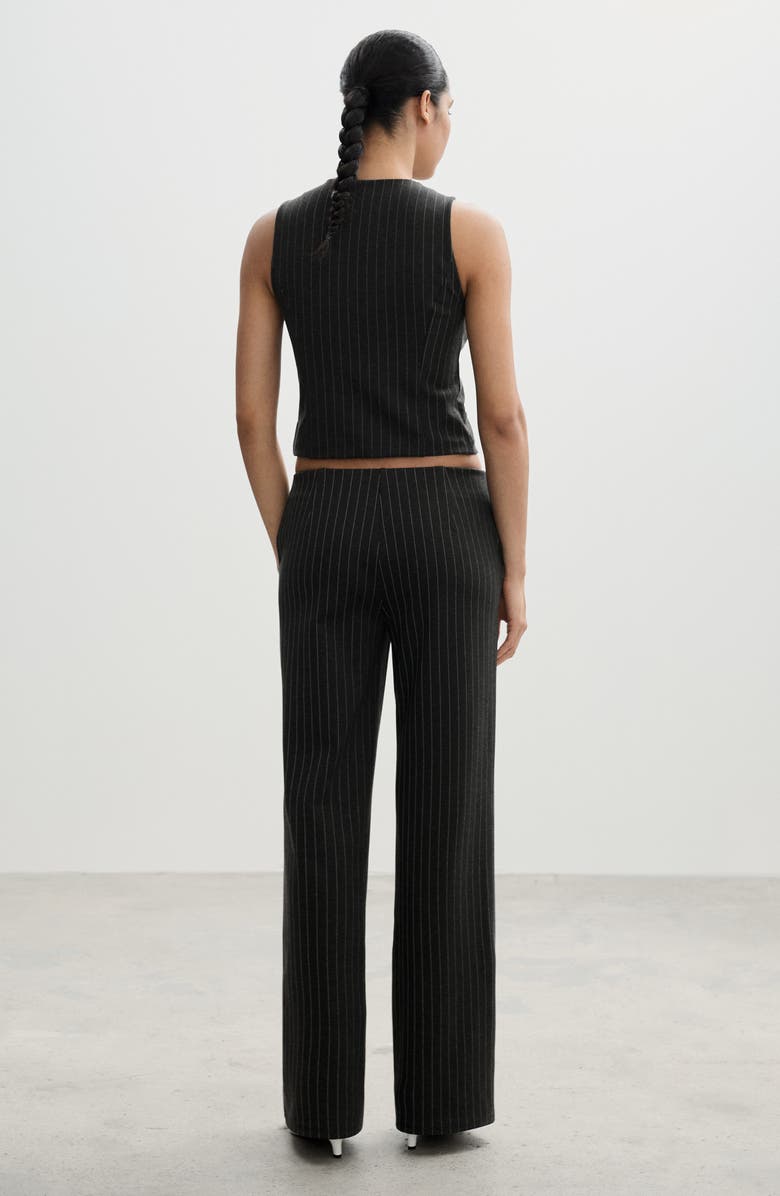 MANGO Rome Pinstripe Straight Leg Pants, Alternate, color, 