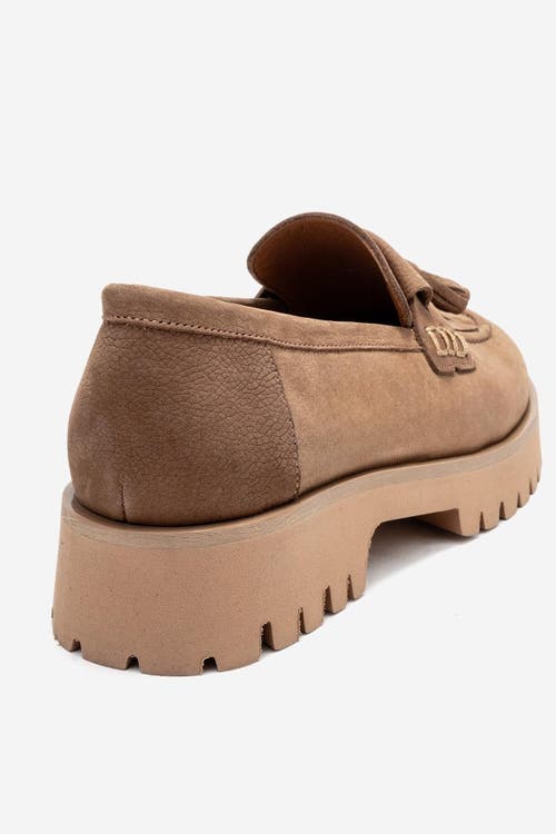 Forever & Always Shoes Poen Leather Tassel Loafer In Brown