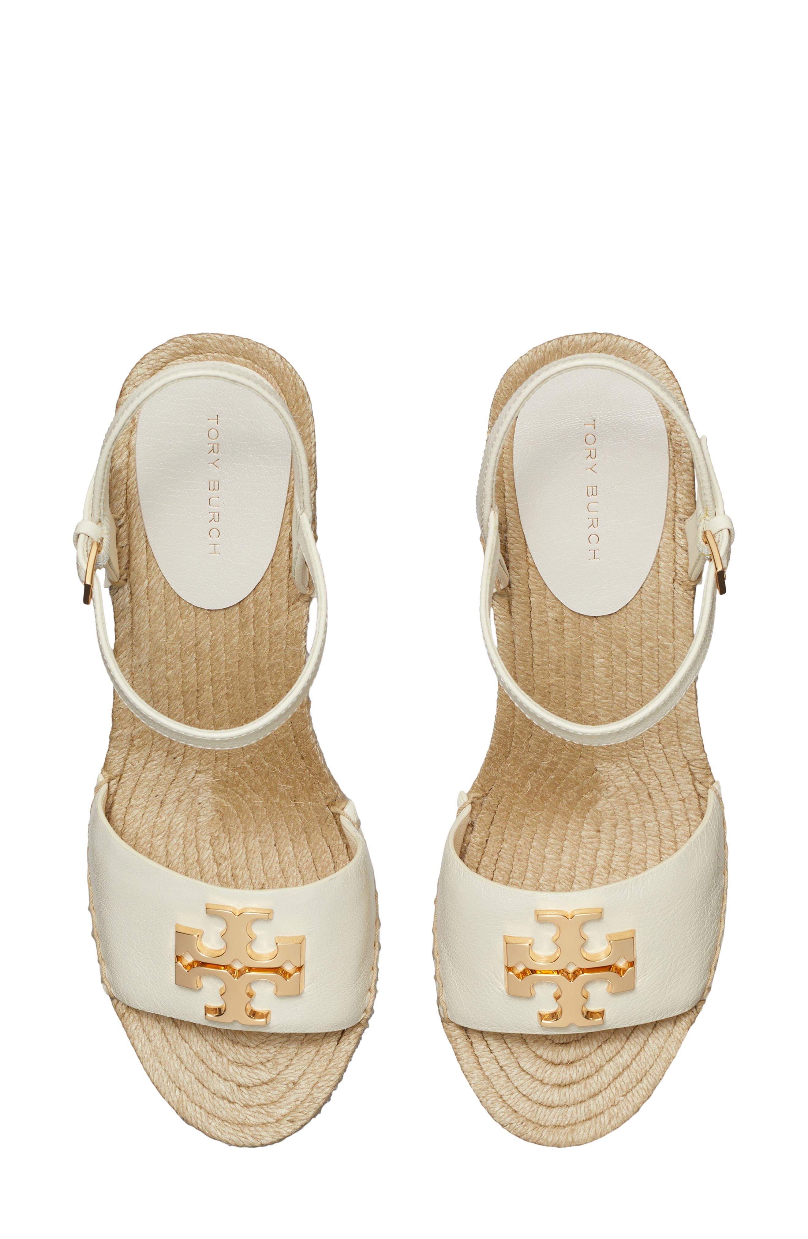 Eleanor Wedge Espadrille, Alternate, color, LIGHT CREAM / GOLD