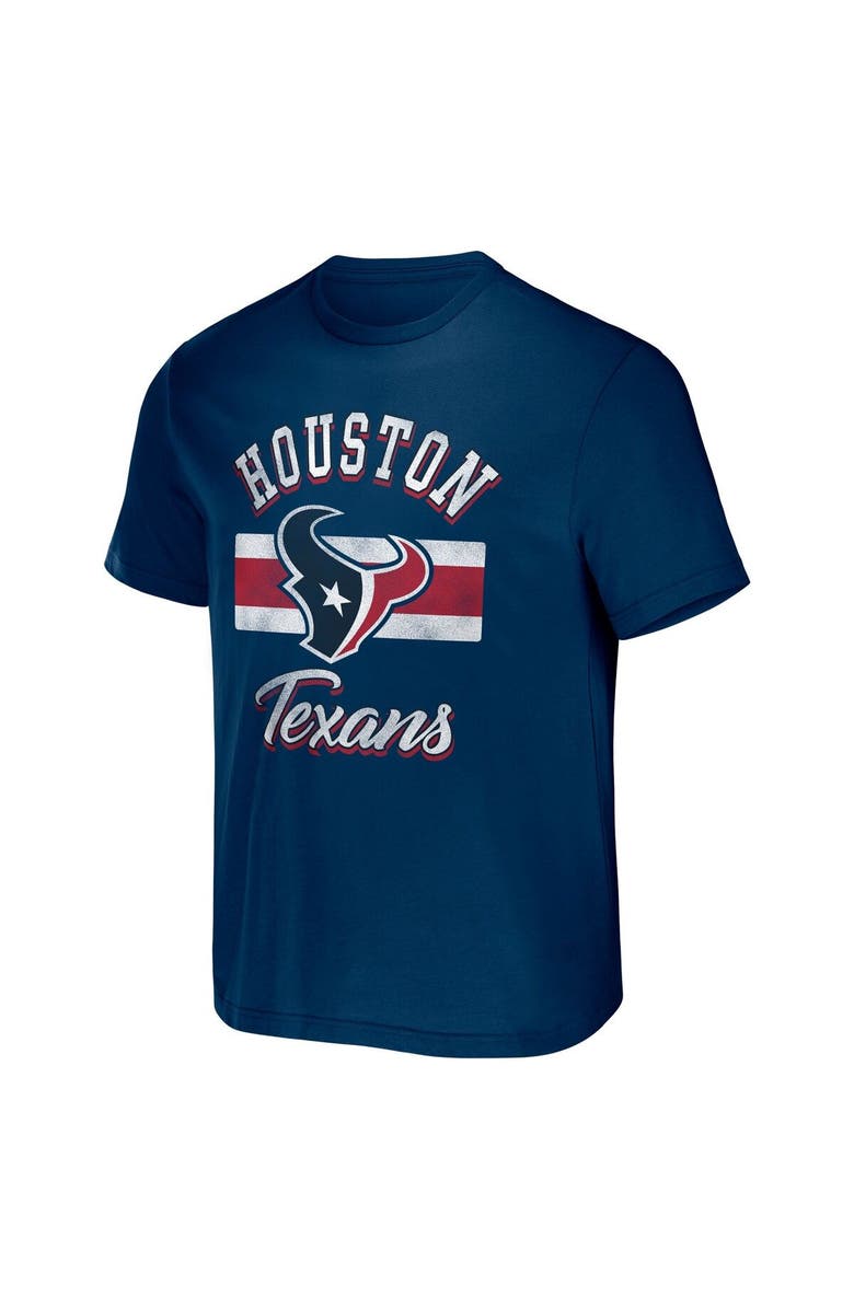 NFL X DARIUS RUCKER Men's NFL x Darius Rucker Collection by Fanatics Navy Houston Texans Stripe T-Shirt, Alternate, color, 