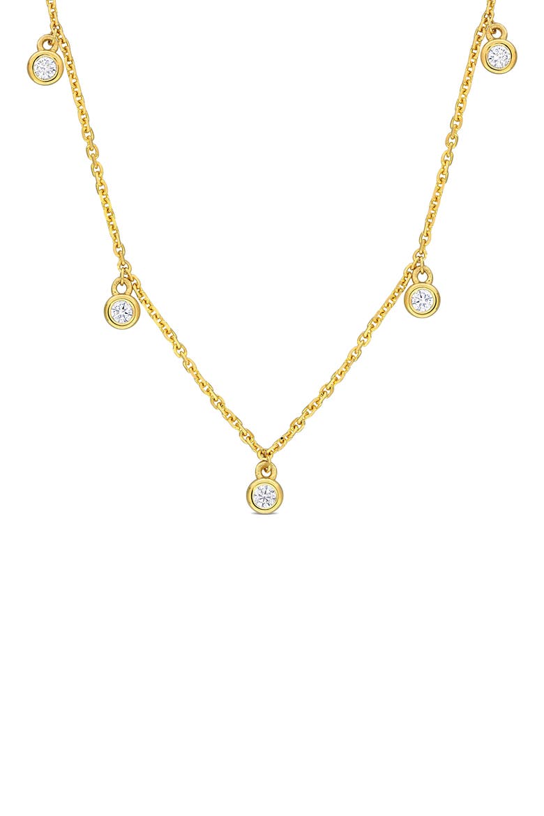 Diamond Charm Necklace - 0.17ct., Main, color, GOLD