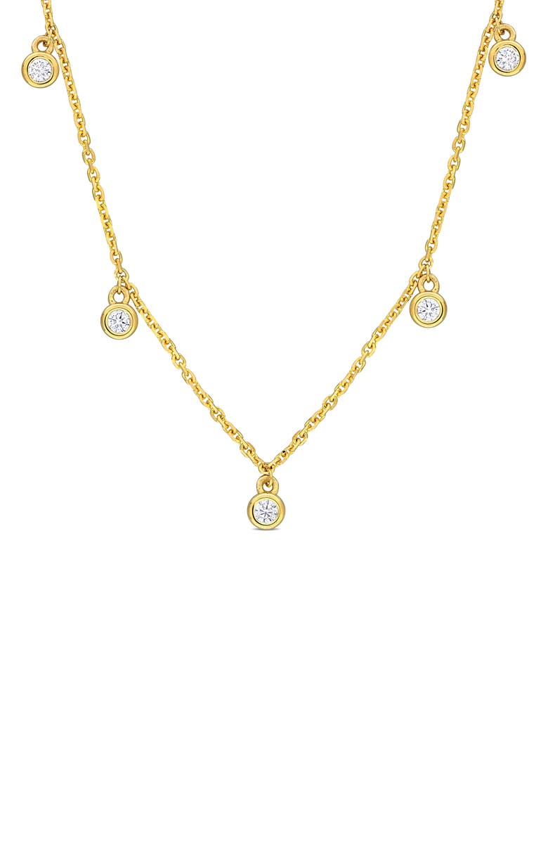 DELMAR Diamond Charm Necklace - 0.17ct., Main, color, 