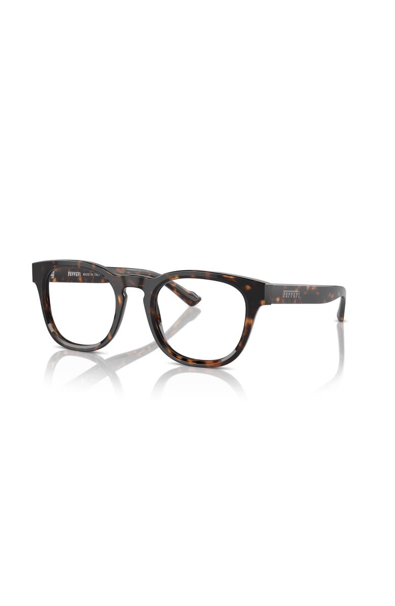 Ferrari 49mm Round optical glasses, Main, color, Tortoise