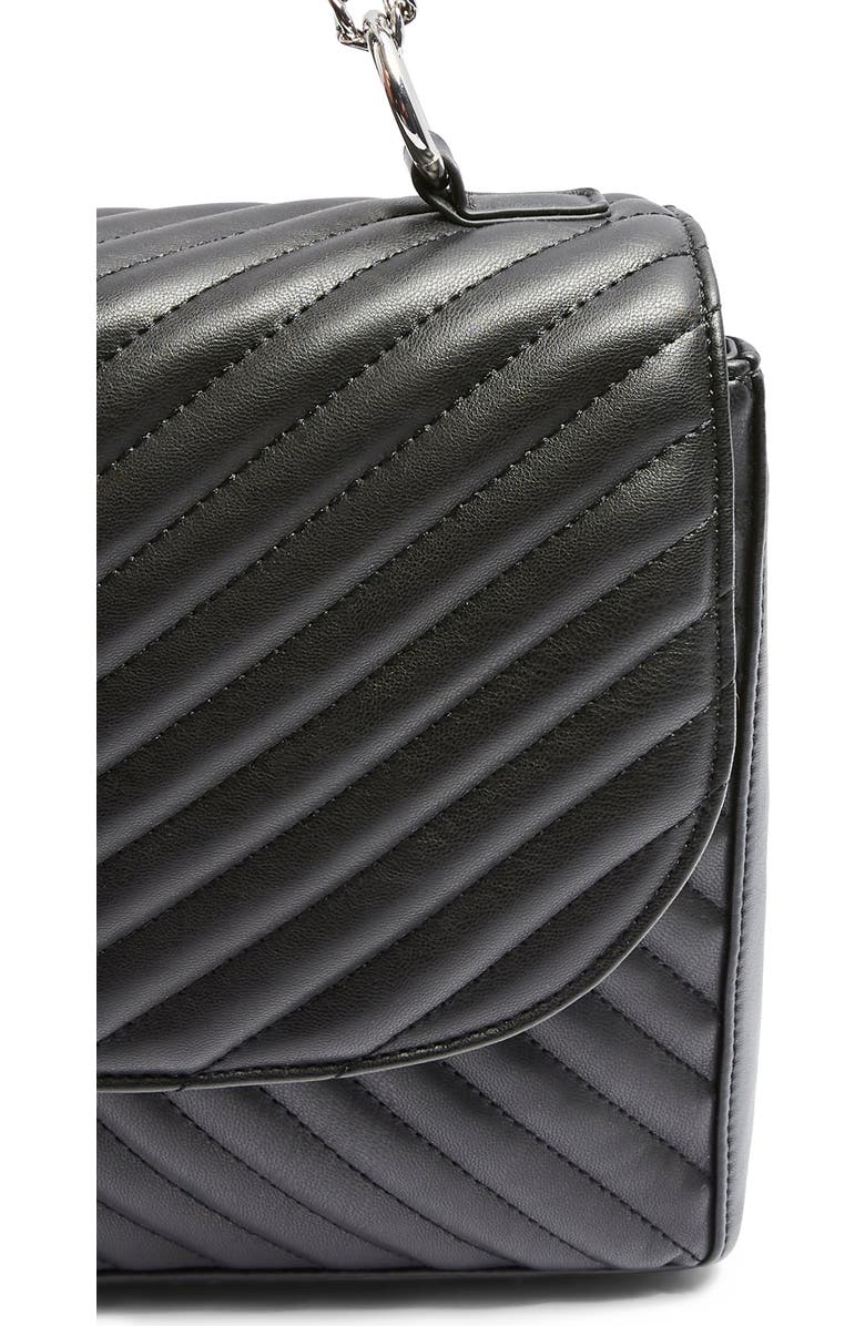 Topshop Sofia Quilted Faux Leather Shoulder Bag, Alternate, color,