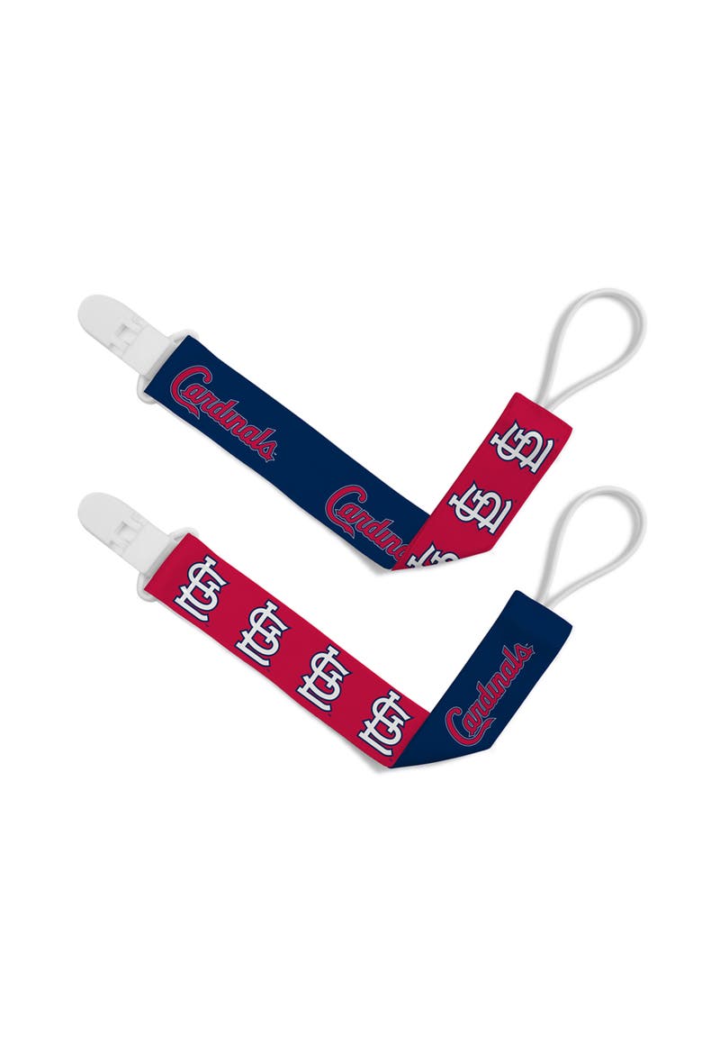 St. Louis Cardinals Pacifier Clip 2-Pack, Main, color, Multicolor