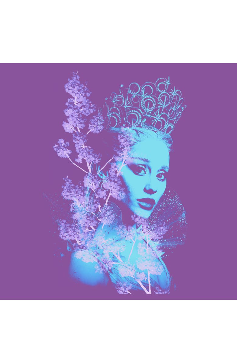 Wicked: For Good Girl's Wicked For Good Glinda Double Exposure Portrait  Graphic T-Shirt, Alternate, color, Purple Berry