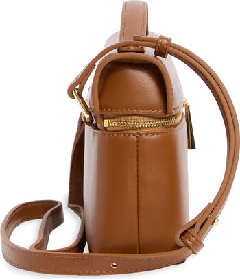 Thea Faux Leather Top Handle Bag