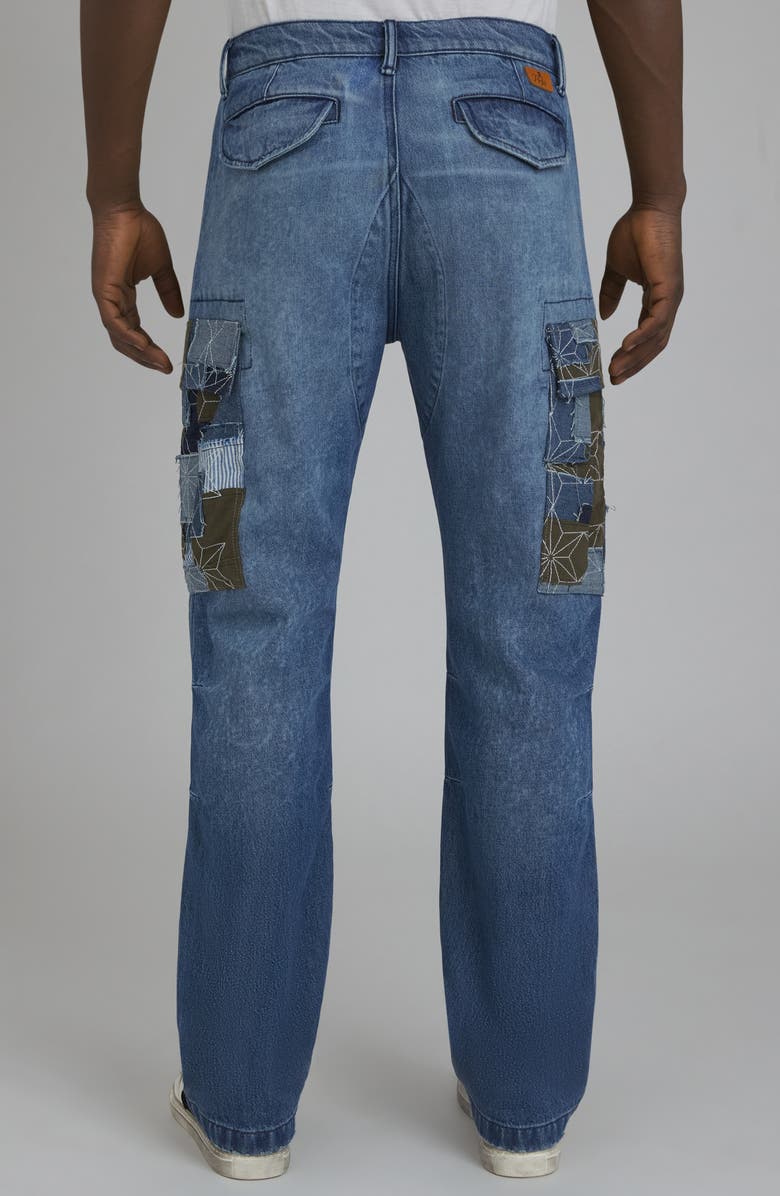 PRPS Miyagi Patchwork Cargo Jeans, Alternate, color, 
