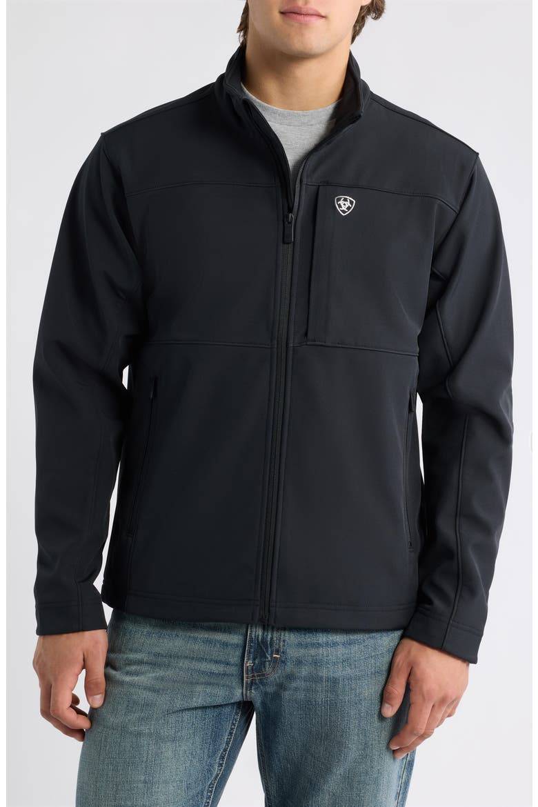 Vernon Softshell Jacket, Alternate, color, BLACK