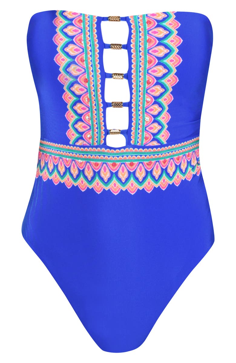 Sunshine 79 Jewel Cutout One-Piece Swimsuit, Alternate, color, Marina