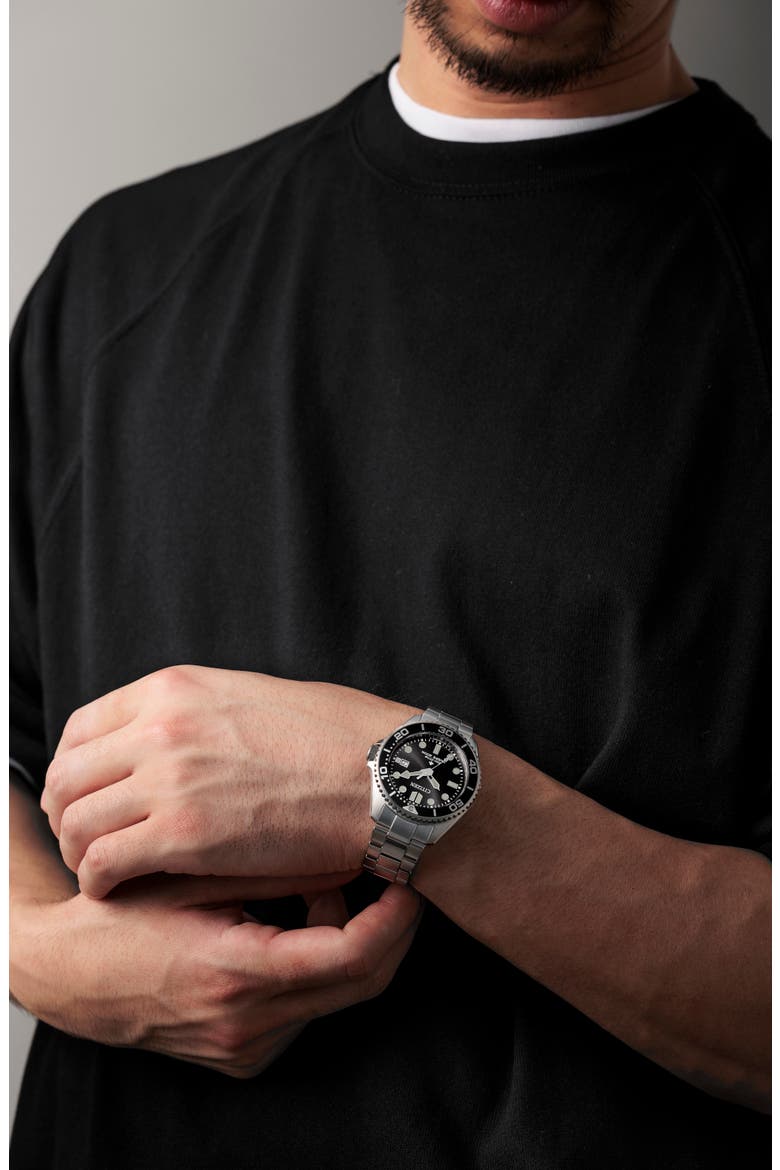 Promaster Dive Eco-Drive Bracelet Watch, 41mm, Alternate, color, SILVER-TONE
