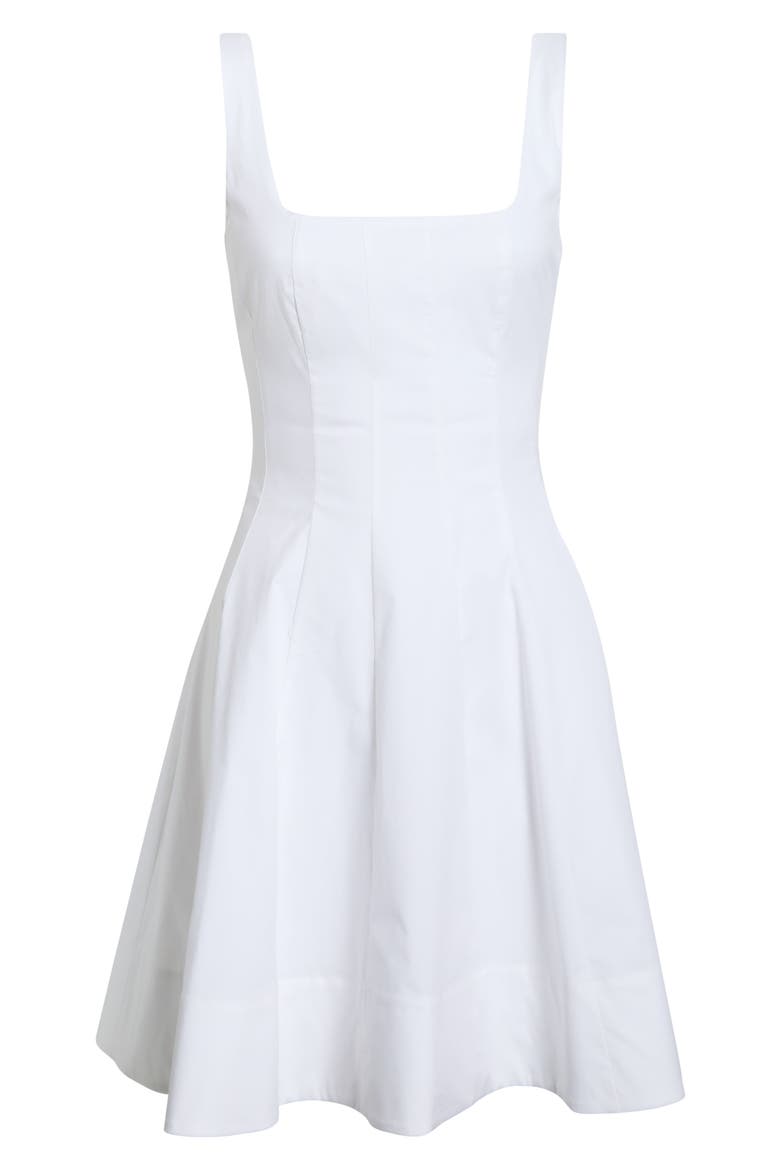 Wells Stretch Cotton Minidress, Alternate, color, WHITE