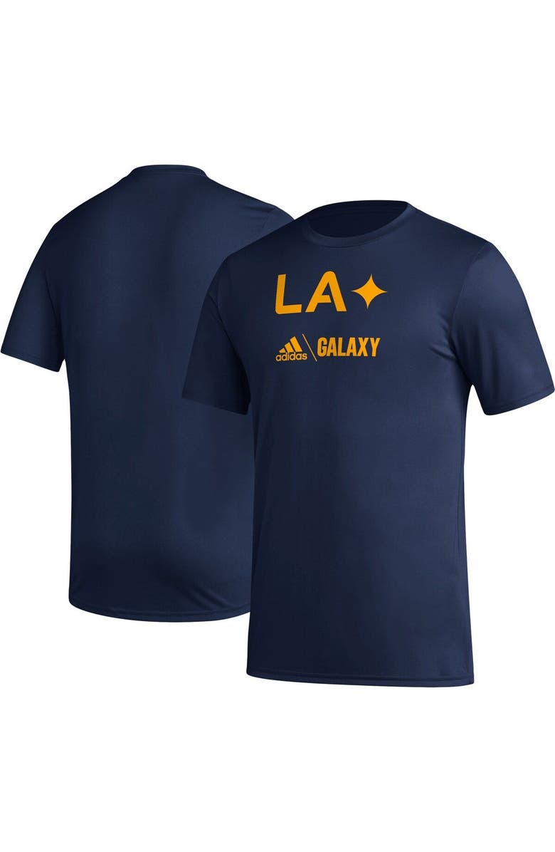 adidas Men's adidas Navy LA Galaxy Icon AEROREADY T-Shirt, Main, color,