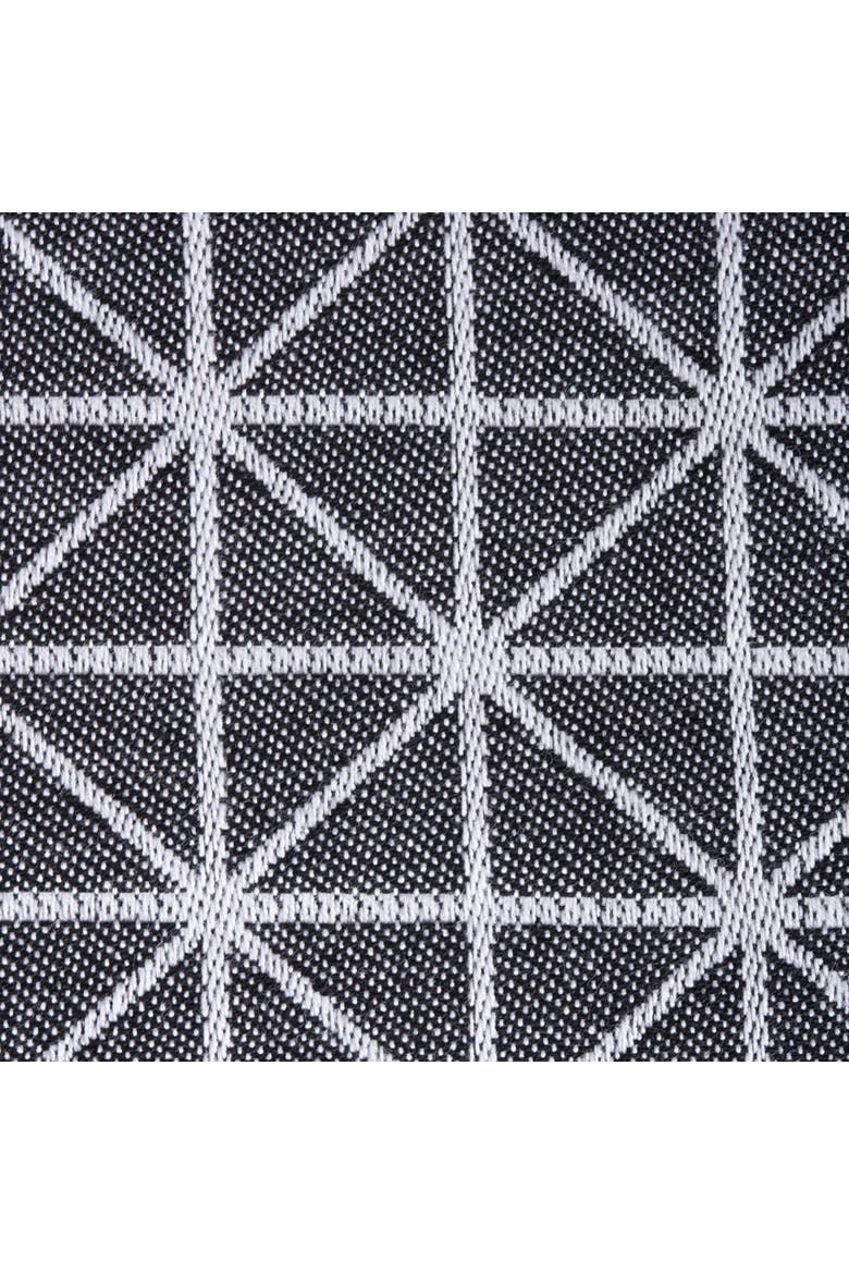 Black/White Triangle Table Runner 14X108, Alternate, color, Black/White