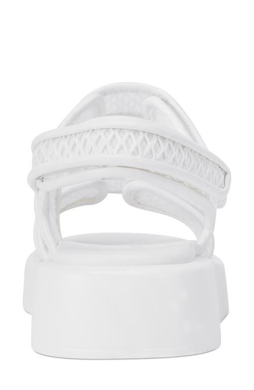Dkny Owyn Platform Sandal In White