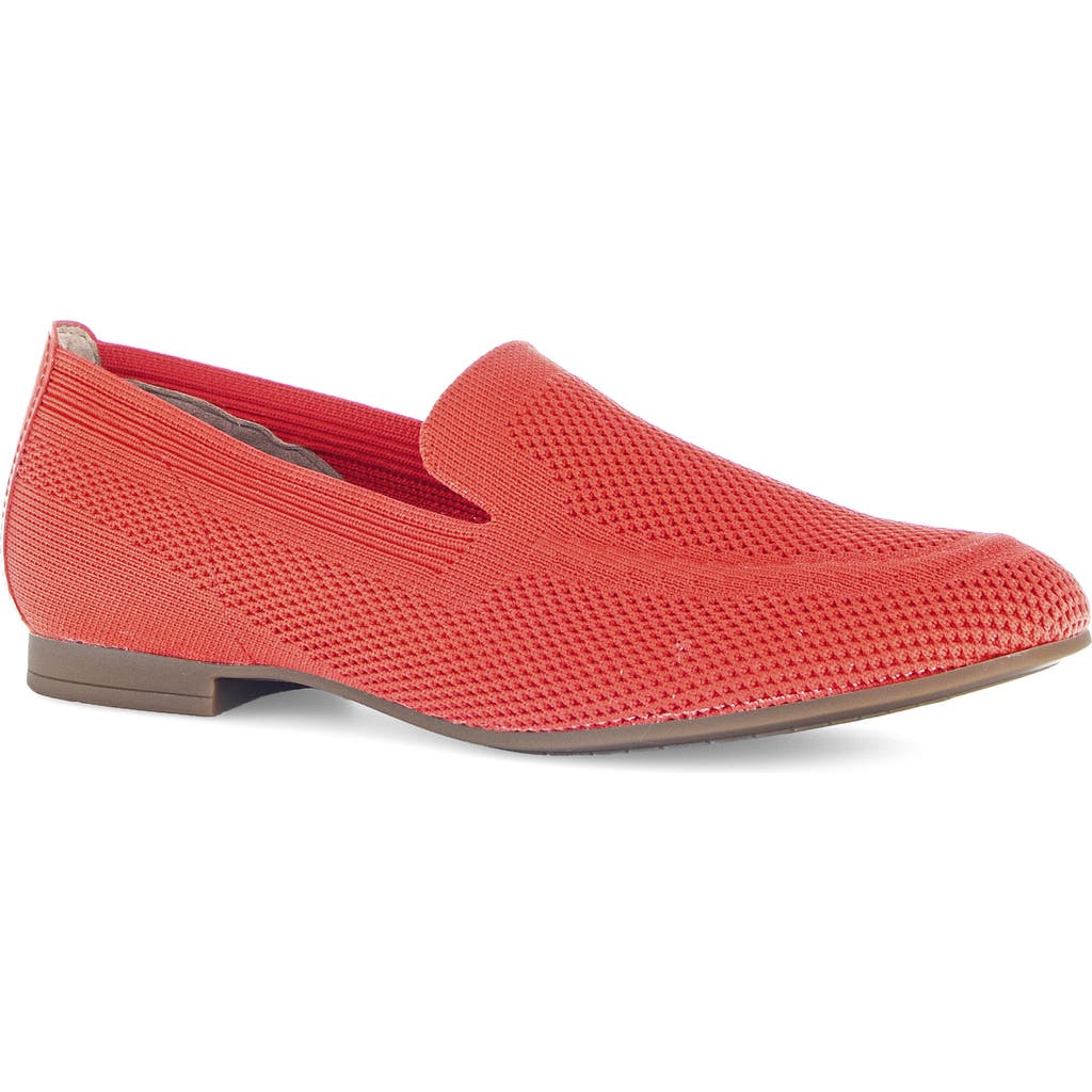 Gabor Rhinestone Knit Loafer In Flame