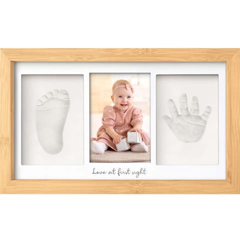 Baby Handprint & Footprint Keepsake Duo Frame