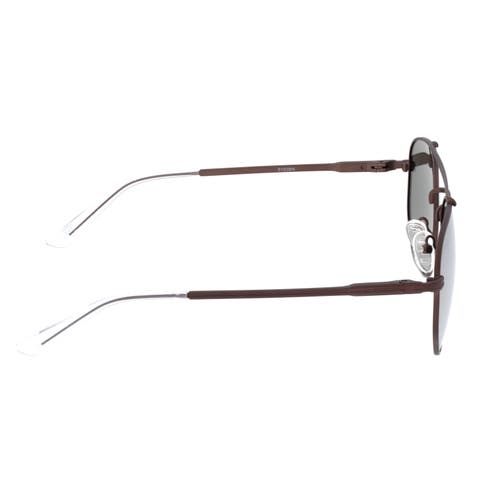 Sixty One Unisex Stockton 54mm Polarized Sunglasses In Brown/silver