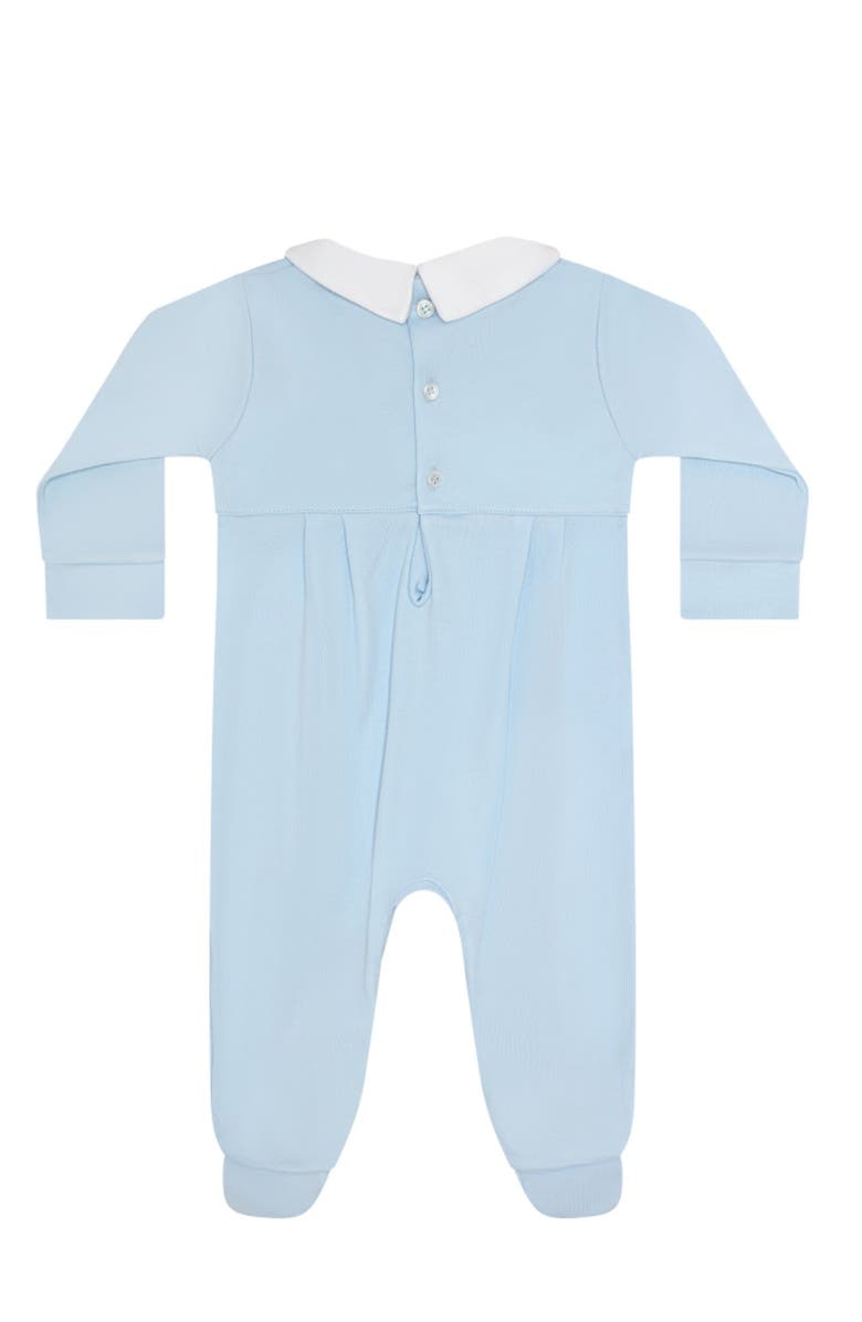 Nellapima Mini Voyages Embroidery Footie - Baby, Alternate, color, Blue