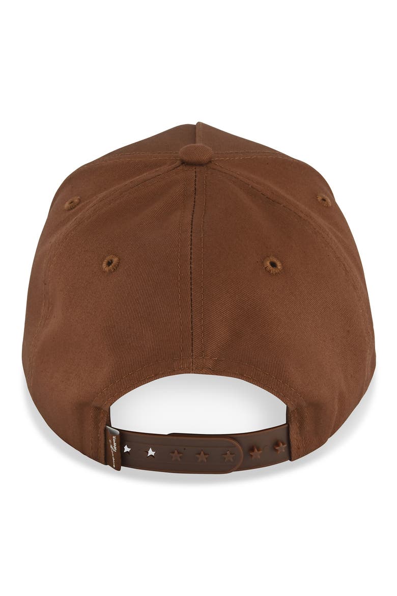 Vintage Embroidered Patch Baseball Cap, Alternate, color, BROWN/ WHITE/ GREEN