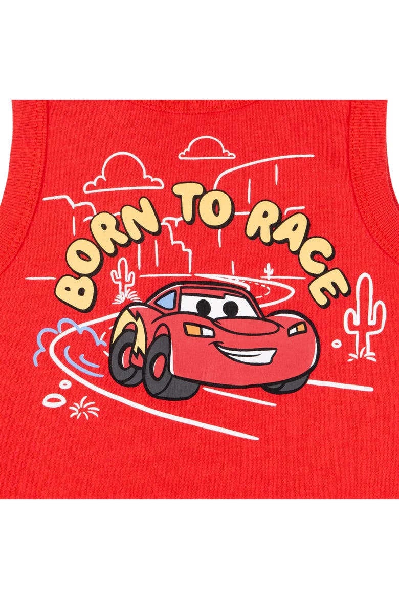 Cars One Piece Romper Set, Alternate, color, Cars Red Blue
