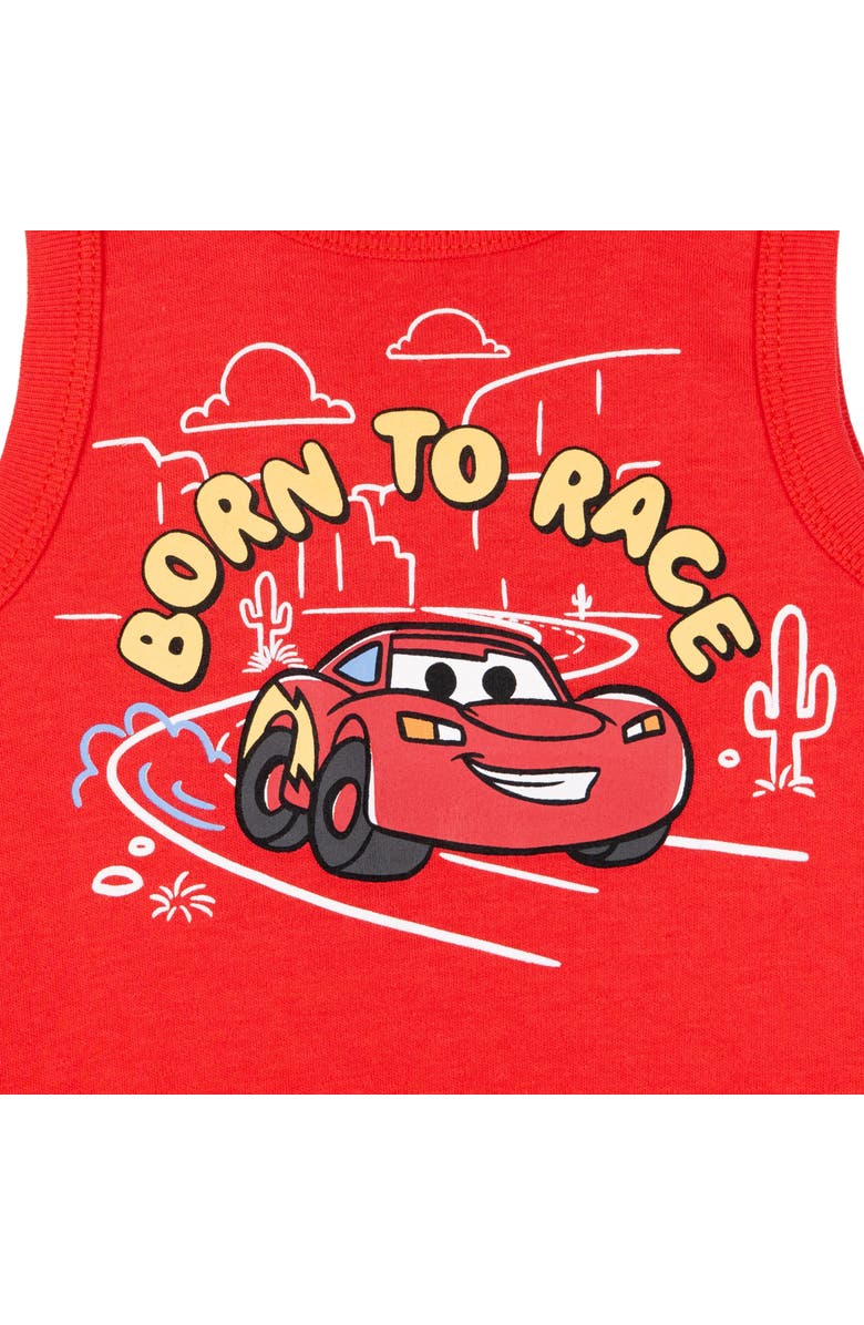 Disney Cars One Piece Romper Set, Alternate, color, Cars Red Blue