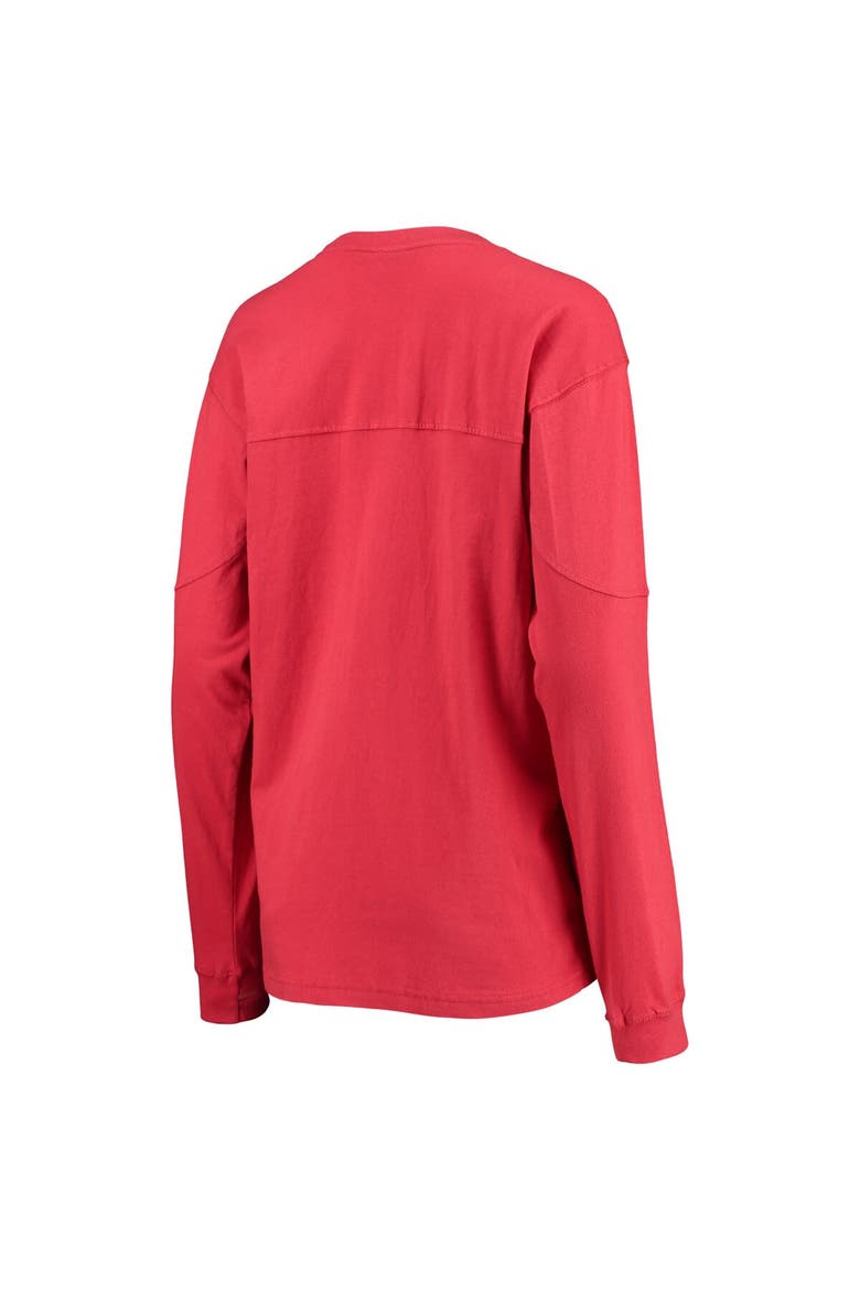 Women's Pressbox Scarlet Rutgers Scarlet Knights Edith Long Sleeve T-Shirt, Alternate, color, Scarlet