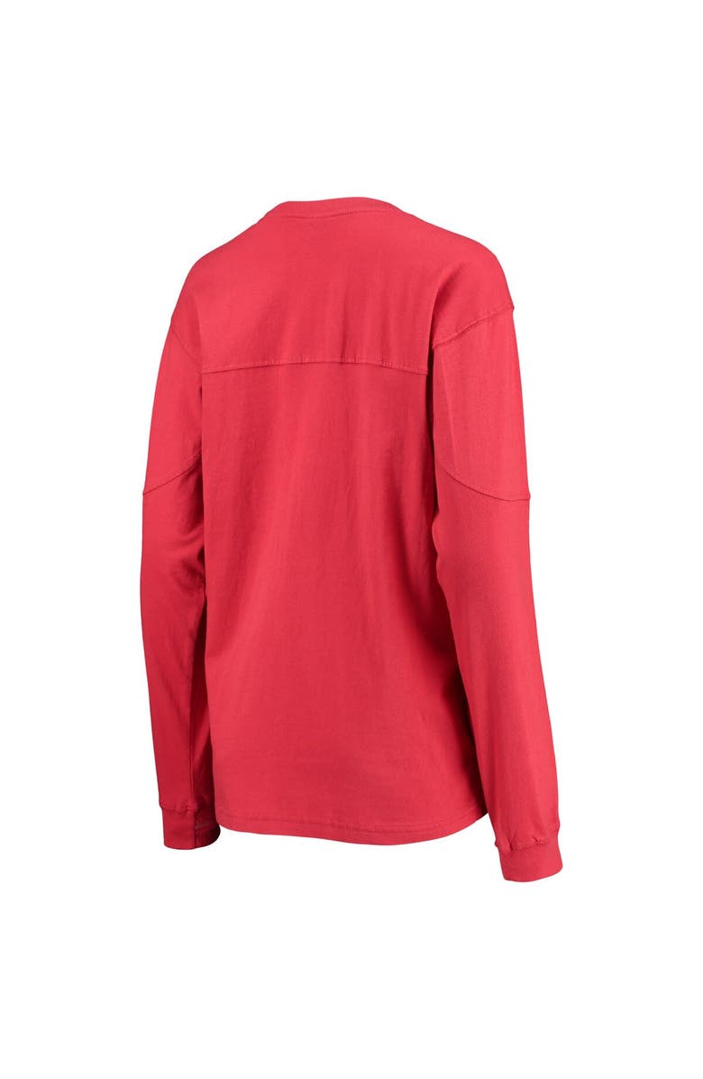 PRESSBOX Women's Pressbox Scarlet Rutgers Scarlet Knights Edith Long Sleeve T-Shirt, Alternate, color, Scarlet