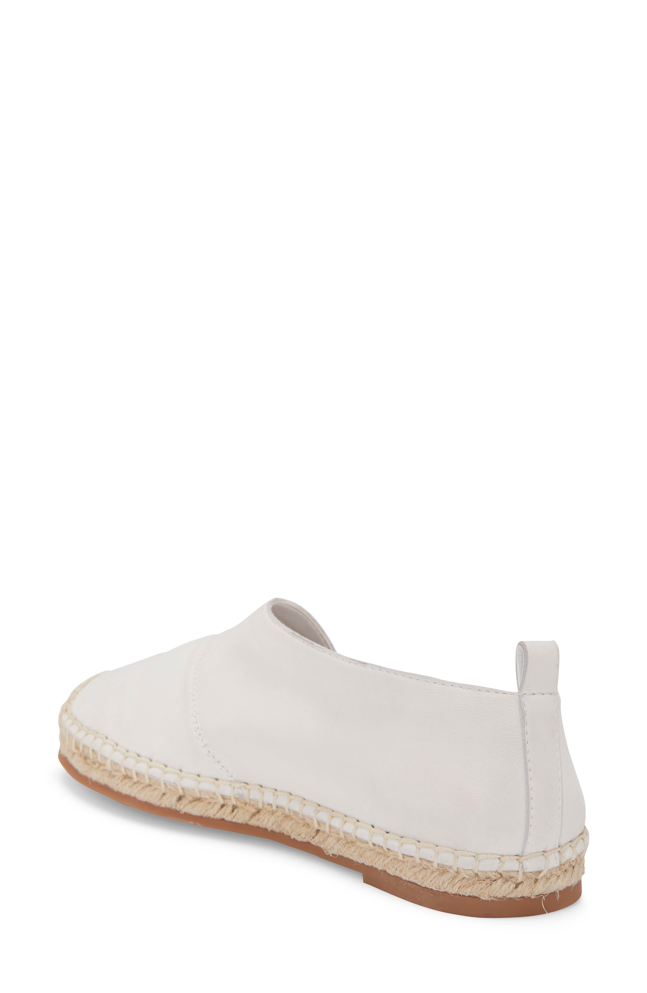 Dela Espadrille Flat, Alternate, color, WHITE NUBUCK